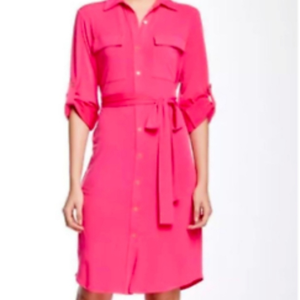 Calvin Klein Pink Hibiscus Dress